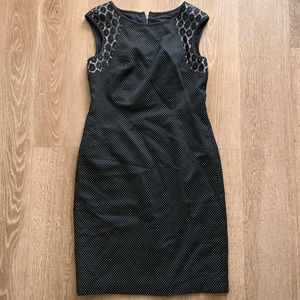 Ann Taylor Black Midi Dress
